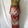 Front of the tapestry sequined corset dress