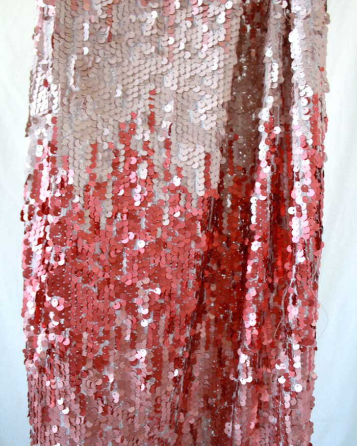 Pink ombré sequined dress' skirt